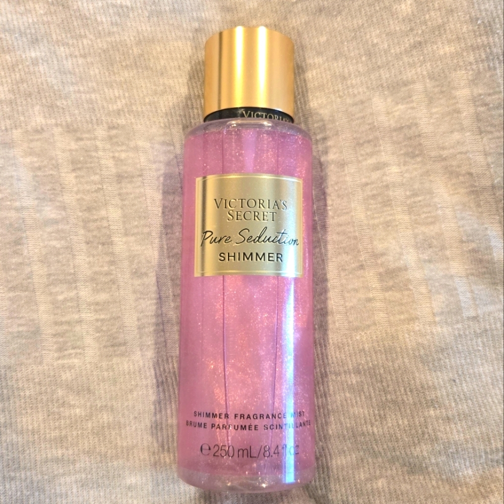 NEW Victoria Secret Pure Seduction Shimmer body Fragrance Mist plum freesia